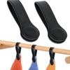 Magnetic Towel PU Circular Towel Portable Hat Backpack Clip Hanging Black Durable and Saving Kitchen and Bathroom