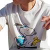Colaboração Levis X Peanuts Moda Casual Padrão de Desenho Animado Camiseta de Manga Curta Tops Unissex 16143-0080