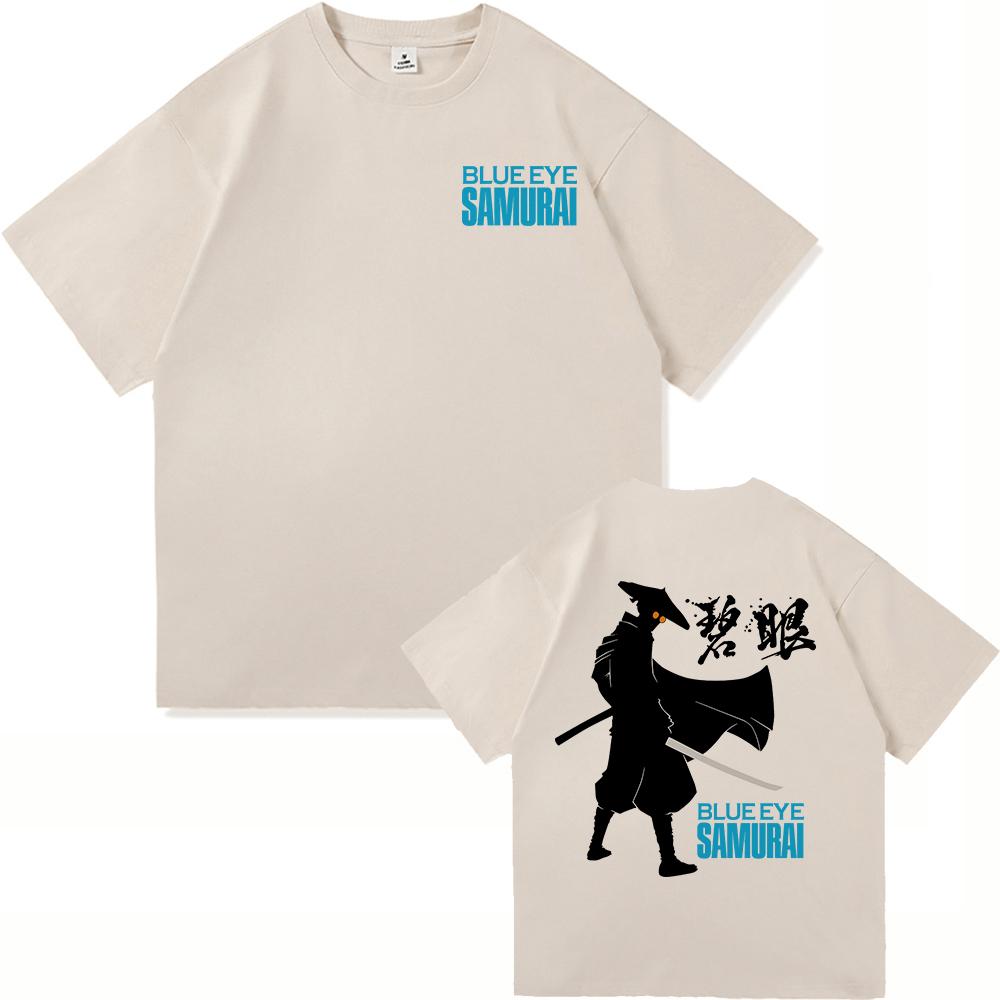 Blue Eye Samurai 2 T Shirts Fashion Men Harajuku Aesthetic Anime Mizu Tshirt Unisex High Quality Casual Cotton Tee Shirt Clothes