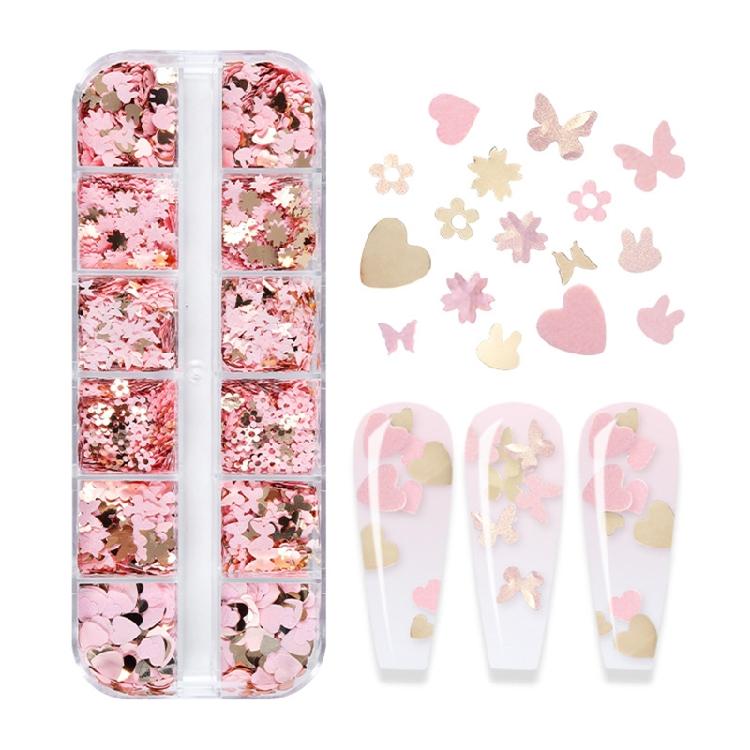 Glitter Flakes Heart Sequins Confetti for DIY Jewelry Making Resin Mold Fillers Sequins Nail Art Decorations for Crafts