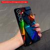 2DFlat Samsung Phone Case Vibrant Geometric Glow Wall Art Phone Case Applicable To Galaxy S22 S23 S24 S25ULTRA S26 A12 A13 A14 A15 A16