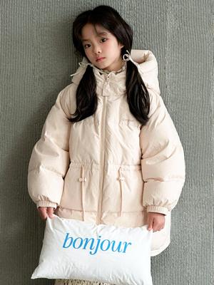 2025 Girls' Mid-Length Down Jacket - Thick Winter Outerwear with 90% Down, Perfect for Middle and Big Kids