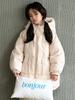 2025 Girls' Mid-Length Down Jacket - Thick Winter Outerwear with 90% Down, Perfect for Middle and Big Kids