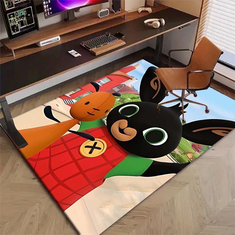 1pc Bing Bunny3 Design Printed Area Rug Carpet for Bedroom Living Room Home Decor Rugs Mat Non Slip Mat Rug for Bedside