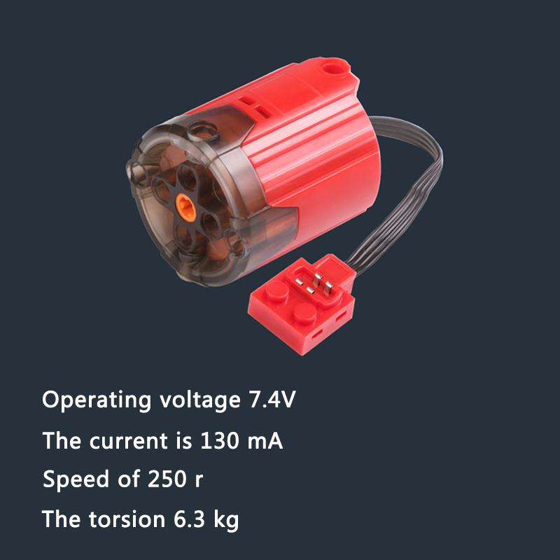 Building Block XL-motor plus Electrical Machinery Low Speed High Torque PF Model Accessory Compatible with Lego Part 8882 Motor