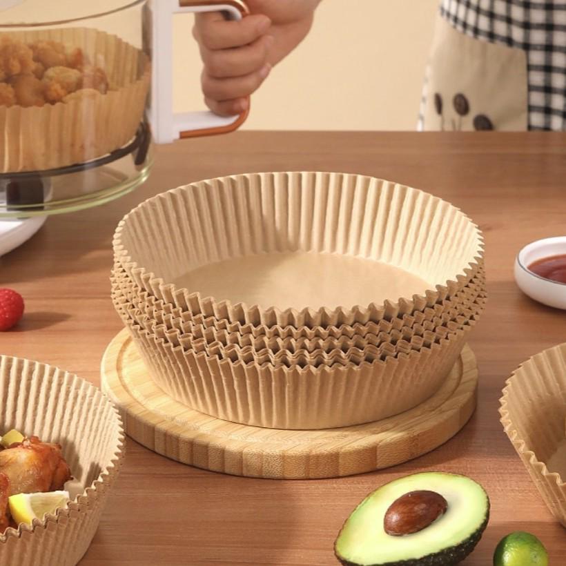 Food Grade Silicone Air Fryer Baking Papers, 16cm-20cm