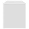 TV Stand with LED Lights White 120 X 35 X 40 Cm