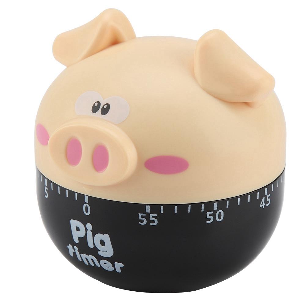 Cute Cartoon Pig Kitchen Timer Mechanical Timers Counters for Cooking Timing Tool