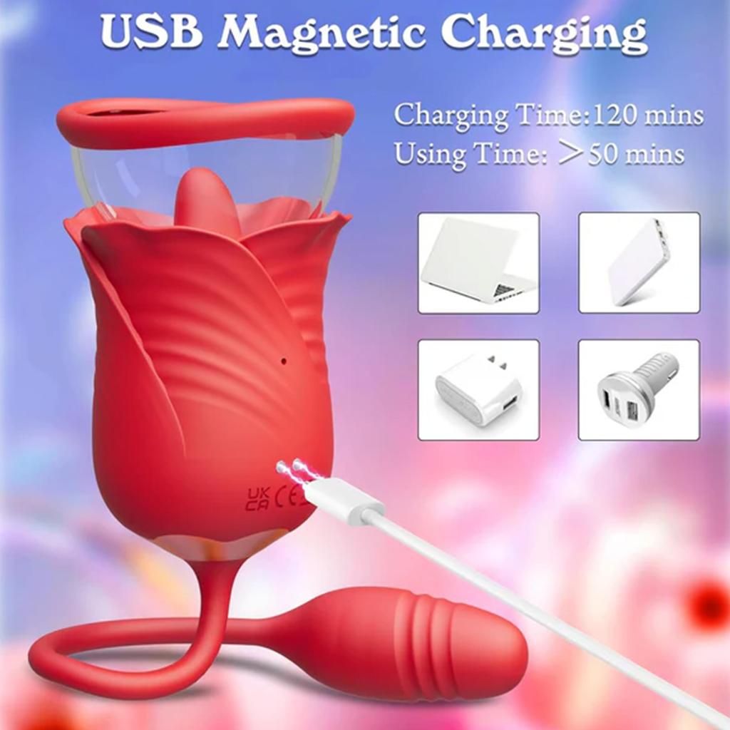 Female Sex Toys Sucking Vibrator Clitoral Vagina Vagina Pump Tongue Vibrator, 5 Vibrations and 10 Sucking Modes, Female Couples Sex Toys and Games