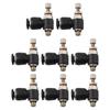 8Pcs Air Flow Speed Control Valve Connector Tube Hose Pneumatic Push In Fitting Gardening Tools Replacement Garden Tools
