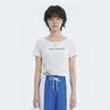 Wheeline Crop T shirT wiTh leTTering w64m1Ts03