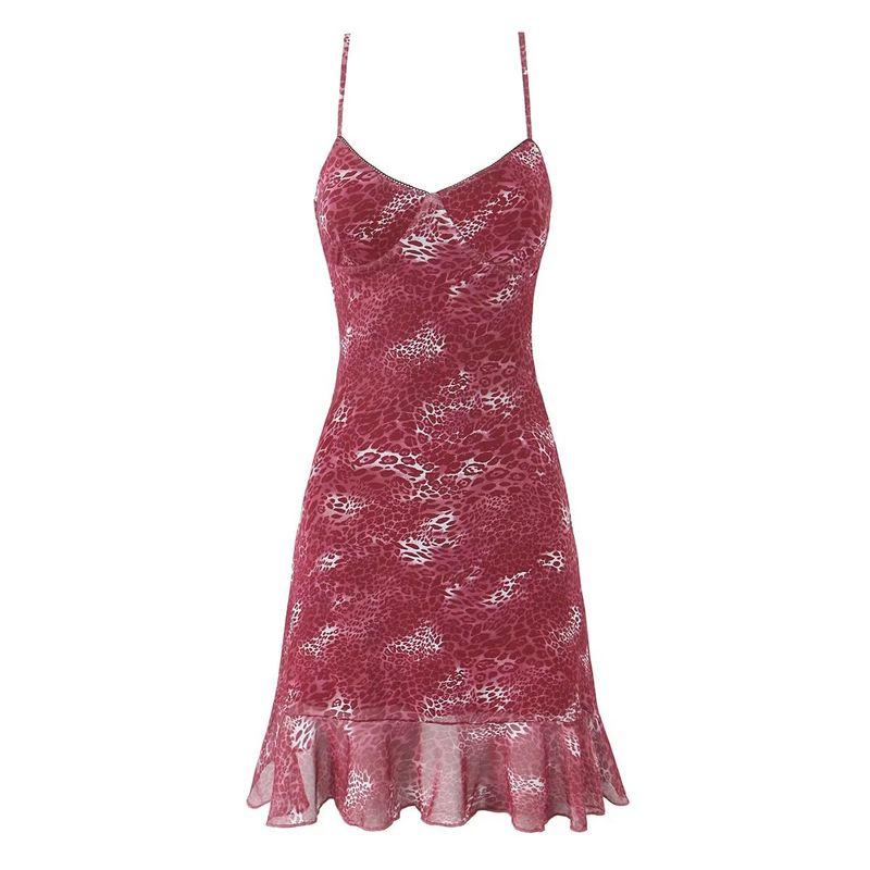 Jnleaog Spring New Arrival Women's Clothing Fashion Style French Fashion Design Floral Strap Mini Skirt