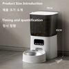 5L Pet Smart Feeder Cat Large Capacity Button Timed Dosing Automatic Cat Feeder Stainless Steel Dog Food Dispense