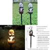 Solar Panda Lawn Decor Resin Animal Landscape Light With Energy Efficient Led For Garden Pathway