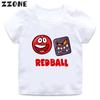 Hot Sale Red Ball 4 Print Cartoon Kids T-Shirts Funny Game Girls Clothes Baby Boys T shirt Summer Casual Children Tops,ooo5849
