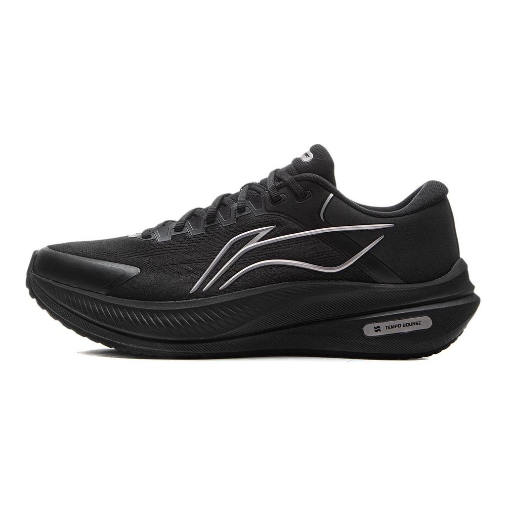 Li Ning Yueying 5 Dämpfung Abriebfest Höhe Erhöhend Niedrige Laufschuhe Herren Schwarz ARHV015-14