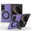 Luxury Business 360 Rotating Magnetic Stand Leather Case for Samsung Z Fold 8 Wide Shockproof for Magsafe Skin Feel Slim Cover