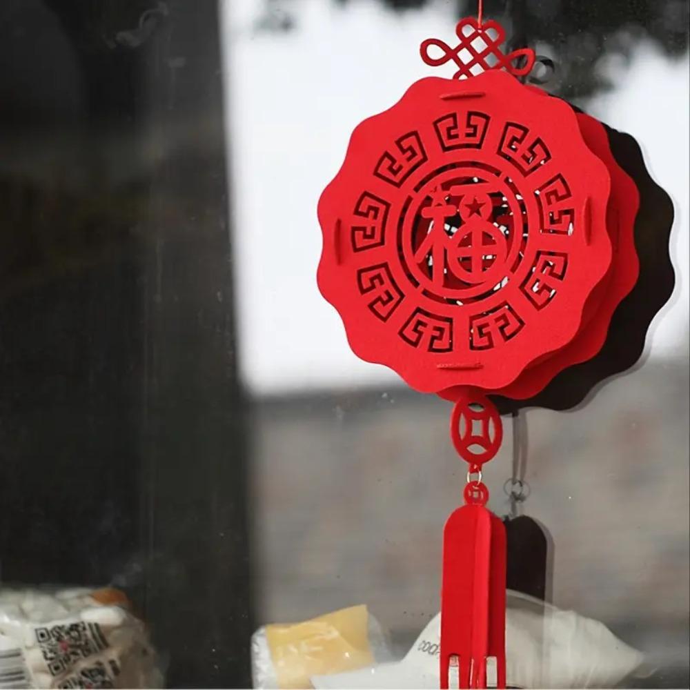 

2шт полые весенний фестиваль красные фонарики DIY весенний фестиваль украшения партии