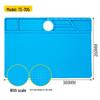 Heat-Resistant Silicone Repair Pad with Magnetic Screw Slots for Phone and Motherboard Repairs