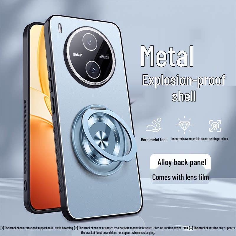 Metal Matte Protective Phone Case for Vivo Y600 Pro with Silicone Full Coverage and Lens Protection