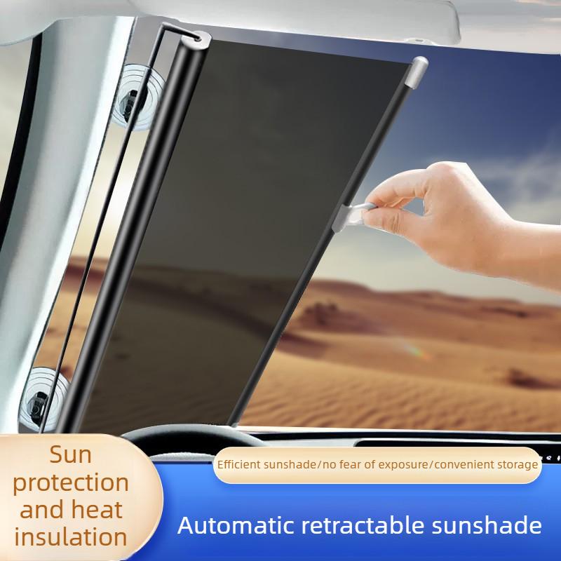 Car Windshield Sun Visor, Retractable UV-protective Sunshade, Car Sun Protection Products