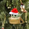 Baby Adorable Cartoon Yoda Santa Holiday Decoration Perfect For Trees Christmas