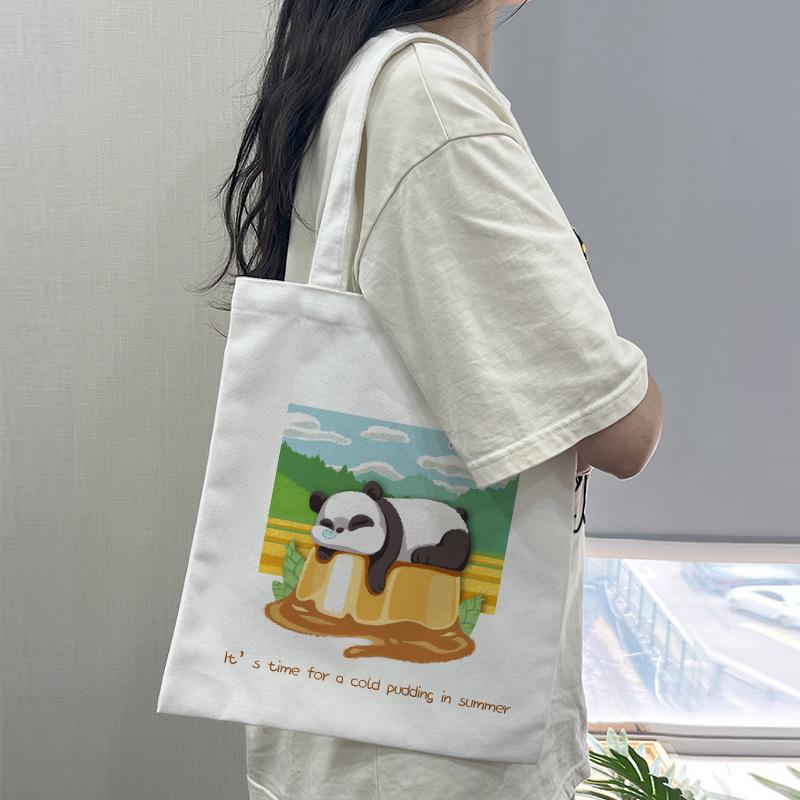 Eco-Friendly DIY Canvas Tote Bag with Custom Logo for Advertising