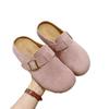 Soft-soled women's thick-soled slippers are worn outside the autumn new lazy people with one foot pedal of Boken bag head and half slippers.