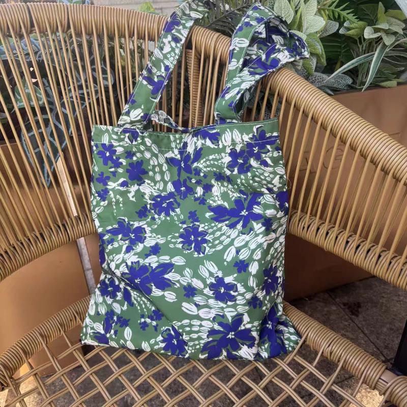 

Сладкая девушка сумка большой вместимости, модный блогер Мори горошек цветок повязка для волос на плечо тканевая сумка зелёный