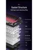 In Stock Three-Mode Wireless Mechanical Keyboard with Wired/Bluetooth Options, Color Blocking, Knob, Hot-swappable Keys, and Side Engravings