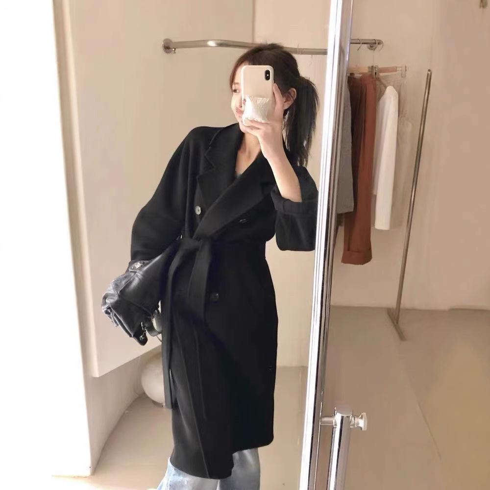 Women's Mid-length Double-sided Wool Coat