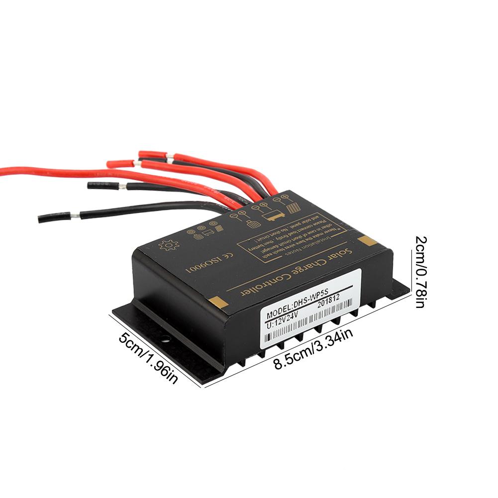 Waterproof Durable Solar Charge Controller Safe Protection for Street Lamp System 12V 24V