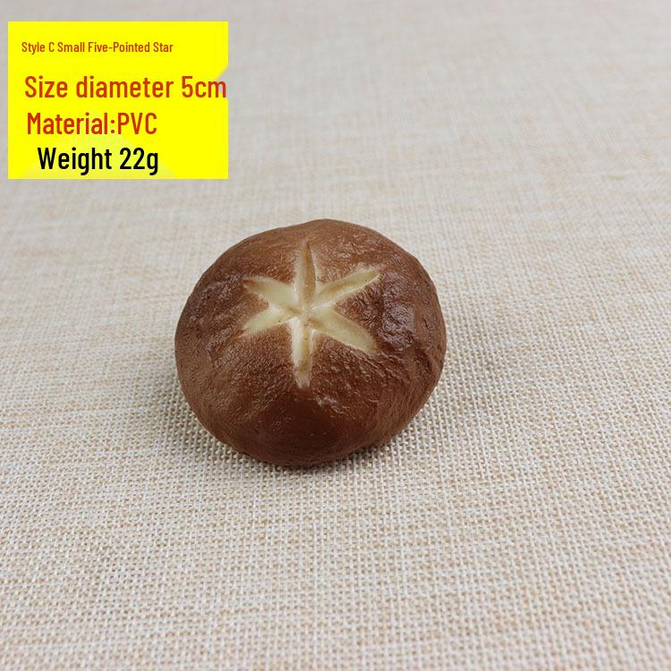 Realistic Shiitake Mushroom Simulation Model - Faux Vegetable Decoration for Photography & Display