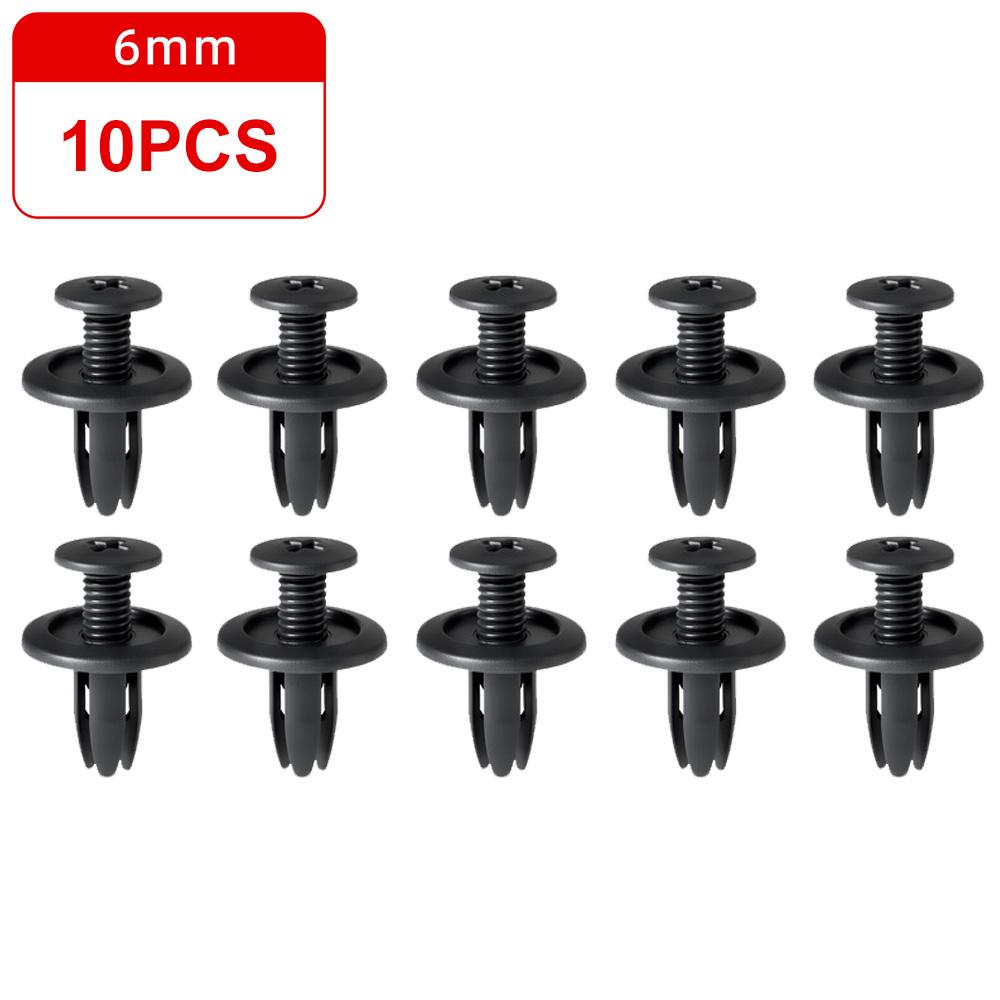 

6MM Fastener Clips Hole Rivets Push Clip Vehicle Door Panel Car Accessories Universal for Toyota Kia Nissan Yamaha Bumper Fender