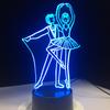 Factory Dropshipping ODM Rechargeable Touch Switch Dog Arylic Panel Box Table Night Lamp  16 Colors Change 3D LED Light