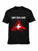 Switzerland Mountain Flag Grunge Graphic T-shirt
