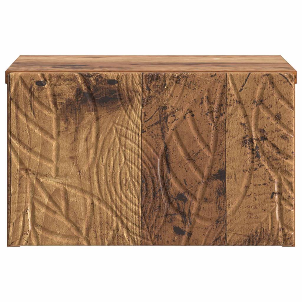 Wall Mounted Nightstand Reclaimed Wood Look 49 x 34.5 x 20 cm