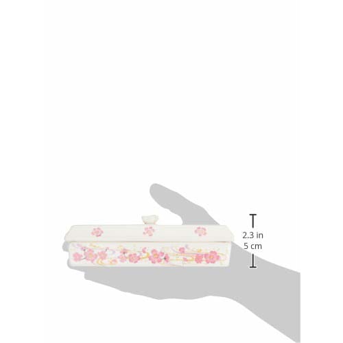 Seto Pottery Incense Case, Incense Holder, for Incense Sticks, Obon, Buddhist Altar, Memorial Service, Seto Ware, Incense Burner Plate, Cherry Blossom