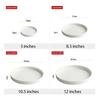 Ceramic Western Dish 10Inch Nordic White Vegetable Plate Steak Plates Circular High-end Japanese Round Tableware Restaurant