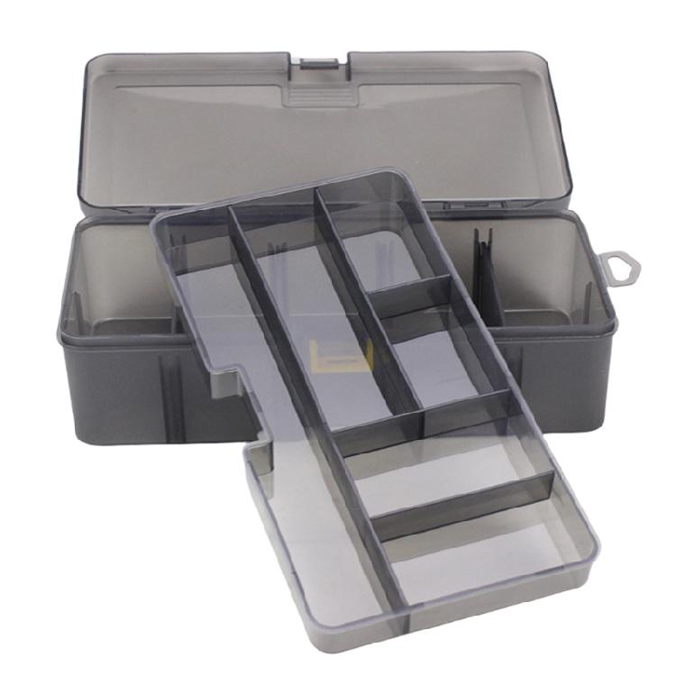 Double Layer Waterproof Fishing Box Container Fishing Lures Box Hook Case, Compartments Fishing Tackle Box Organizers