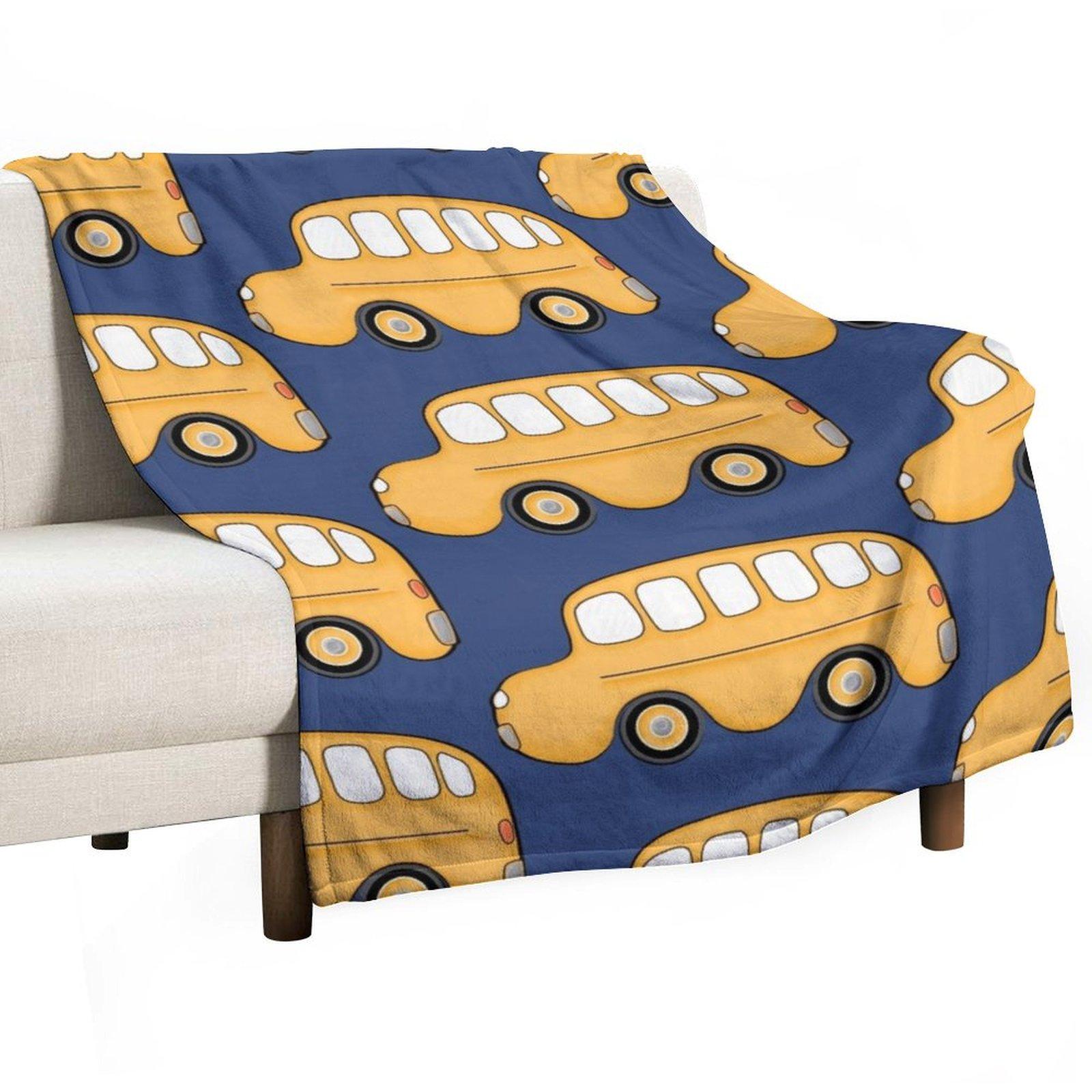 

Retro Bus I Throw Blanket Hair wednesday Luxury St Vintage Blankets 30x40in