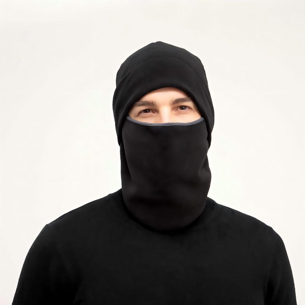 Unisex Windproof Cycling Hat with Face and Neck Protection - Velvet Lined, Thickened for Autumn & Winter