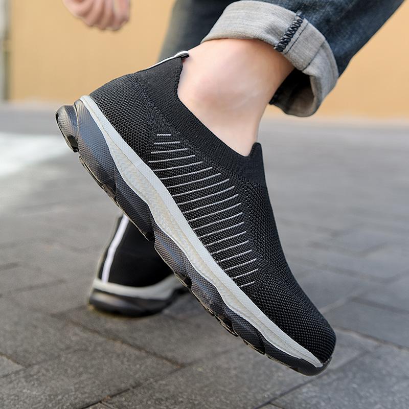 Fashion Men's Shoes Mesh Casual Shoes Summer Sneakers Sports Leisure Non-slip Climbing Breathable Four Season Thick Fashion Walking Shoe