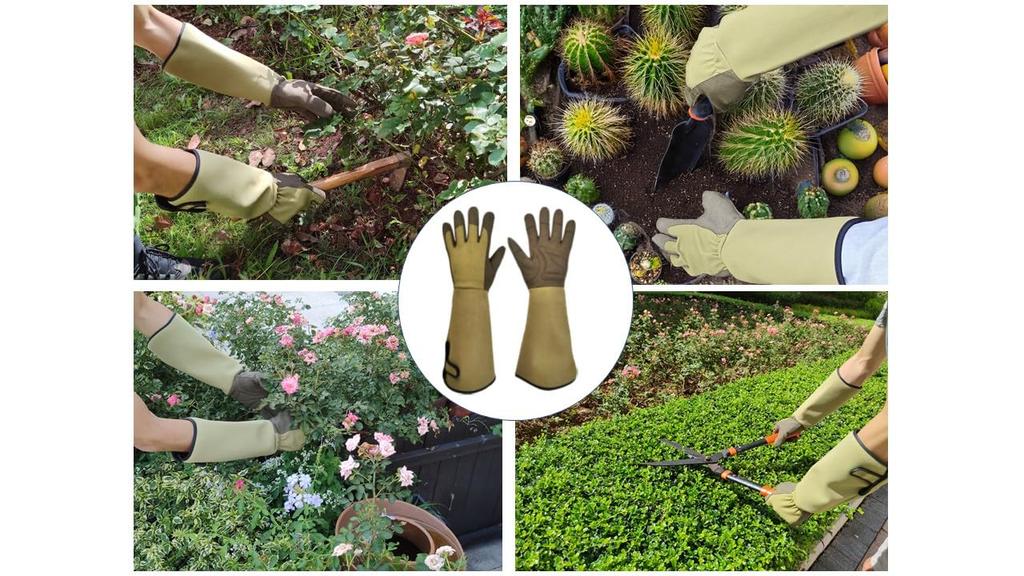 Gooyi Gardening Garden Rose Long Gardening Puncture Work Gloves for Gardening [gwooyi] Gloves, Gloves, Gloves, Sleeve, Supplies, Resistant,