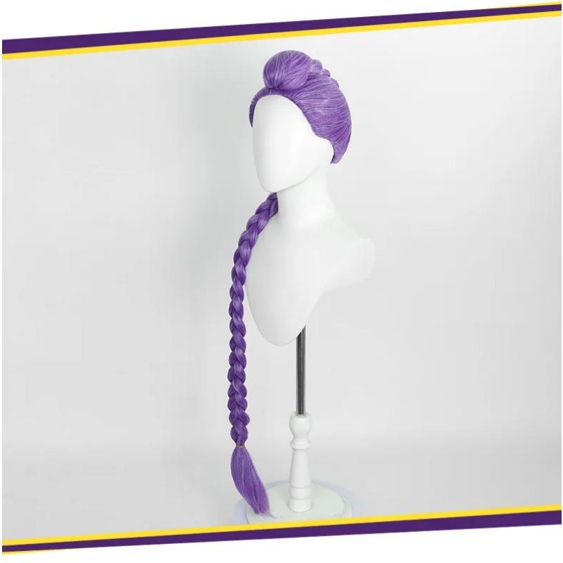 KPop Demon Hunters Superstar Rumi Wig Cosplay Rumi Hair Halloween Party Roleplay Heat Resistant Synthetic Wig Carnival Prop