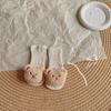 Korean Cartoon Bear Baby Sock Cute Middle Tube Boys Girls Sock Soft Infant Toddler Sokken Solid Color Newborn Sox