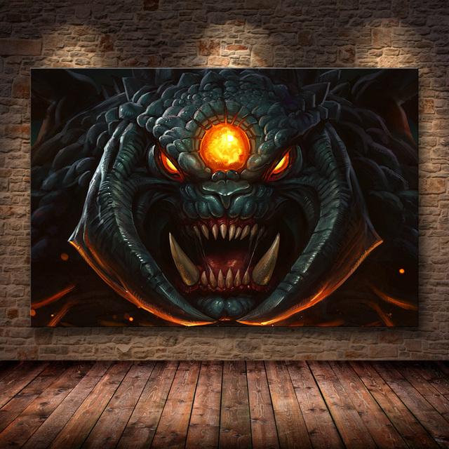 Unframed The Poster Decoration Painting of DOTA2 On HD Canvas Canvas Painting Wall Art Canvas Wall Art Canvas