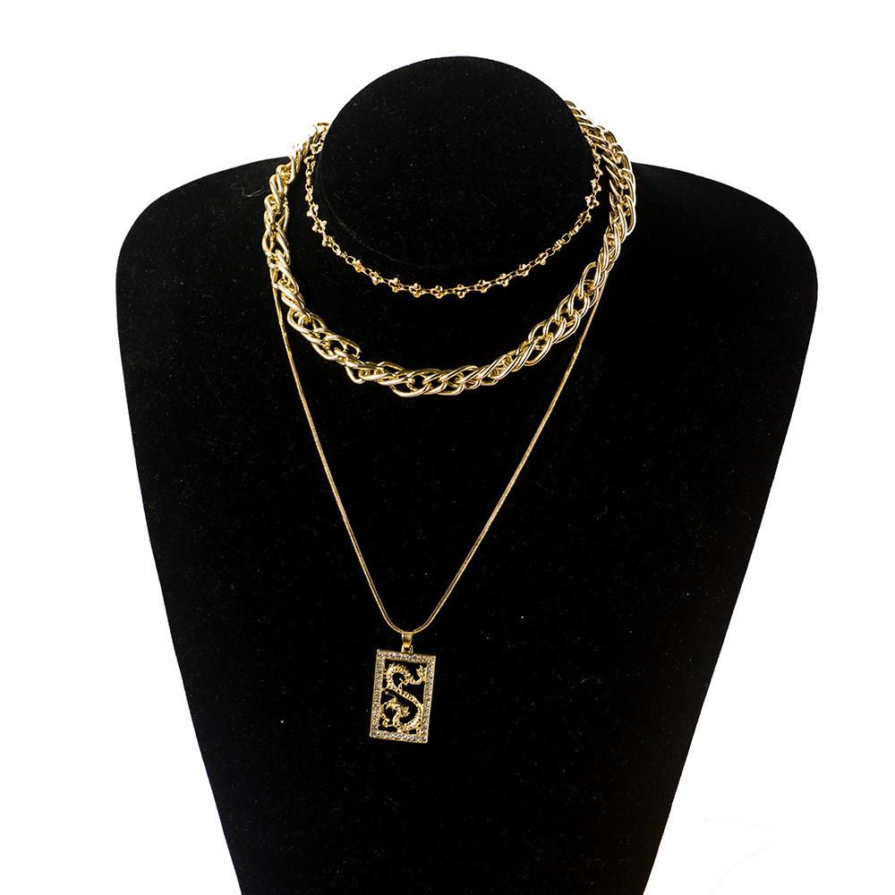 Dragon Rhinestone Dazzling Pendant Necklace In Alloy For Fashion Forward Women