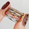 Multi Layers Stainless Steel Rings Stack Set For Women Men Simple Colorful CZ Spinelli Ring Jewelry Gift Trend
