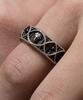 Vivus Jesus Busto Antique Silver Ring